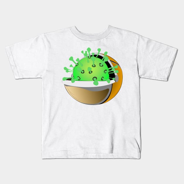 Baby Corona Kids T-Shirt by Worldengine